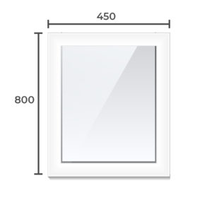 Окно ПВХ Brusbox 60  800x450 1 камерный профиль