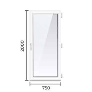 Дверь ПВХ Brusbox 60  2000x750