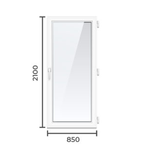 Дверь ПВХ Brusbox 60  2100x850